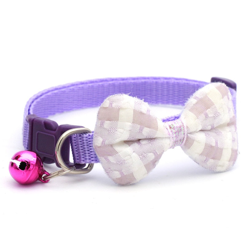 Adjustable Bow Tie Cat Collar