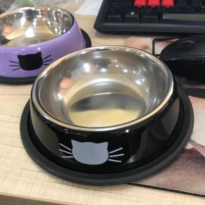 Multicolor Stainless Steel Dog Bowl