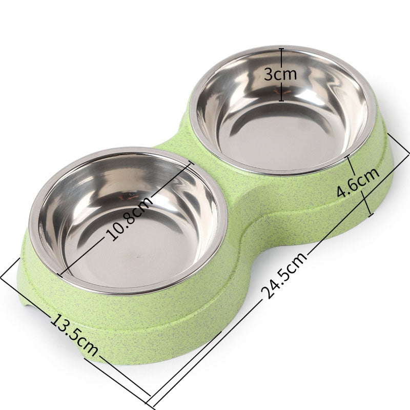 Pet Double Bowls Set