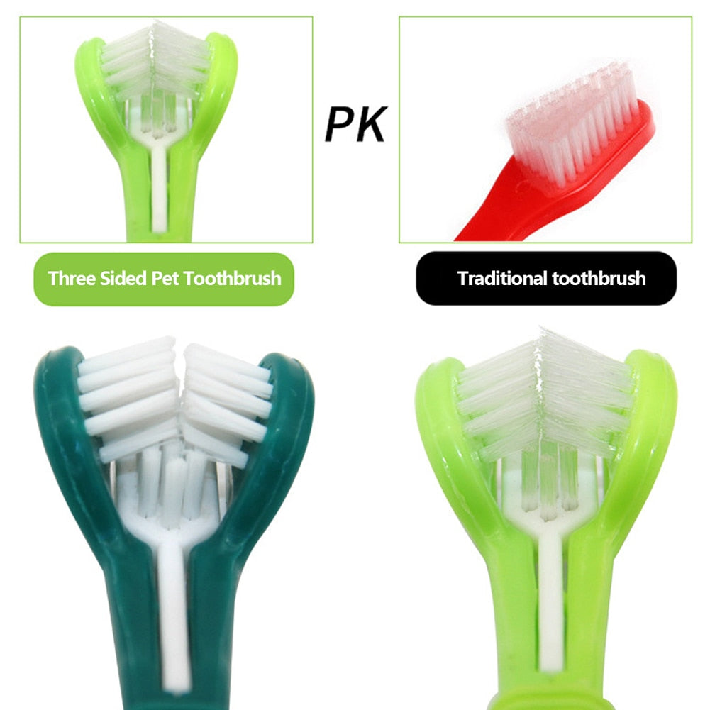 Three Sided Pet Toothbrush