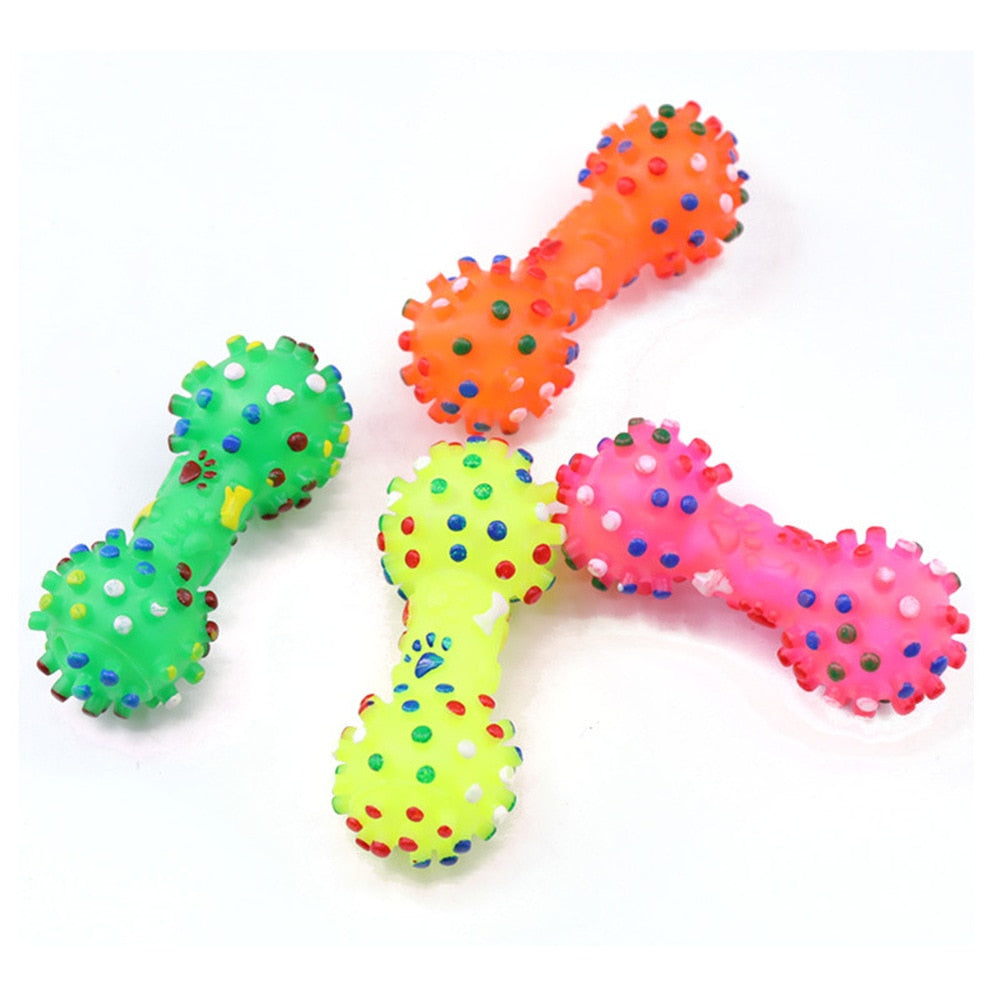 Dog Polka Dot Squeaky Toy