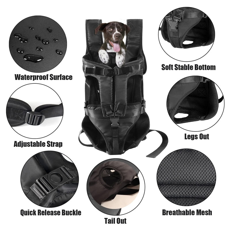 Front Facing Hands-Free Dog Carrier Dog