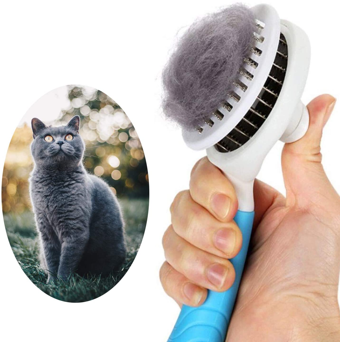 Dog Self Cleaning Slicker Brush