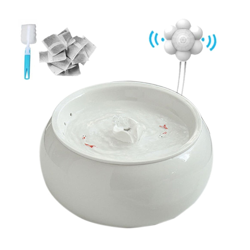 Electric Ceramic Cat Water Fountain