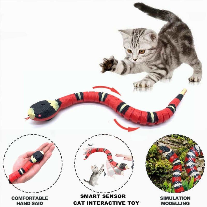 Smart Sensing Snake Cat Toy