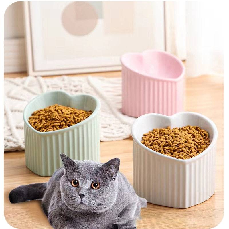 Ceramic Love 3D Heighten Cat Bowl