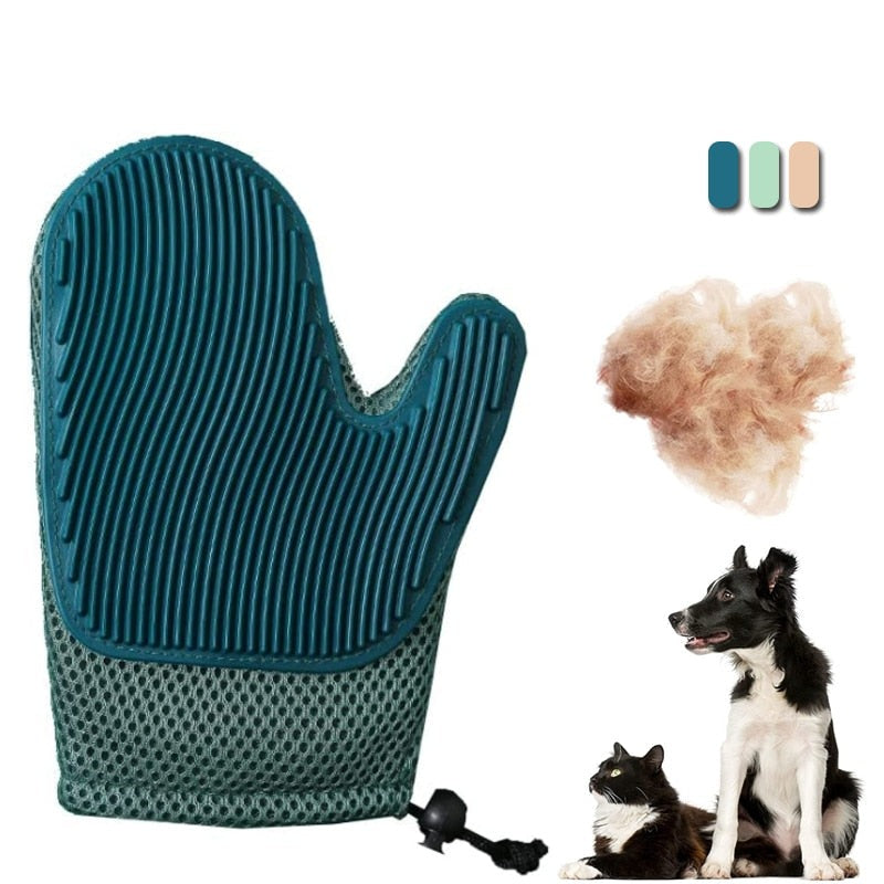 2 in 1 Pet Grooming Glove