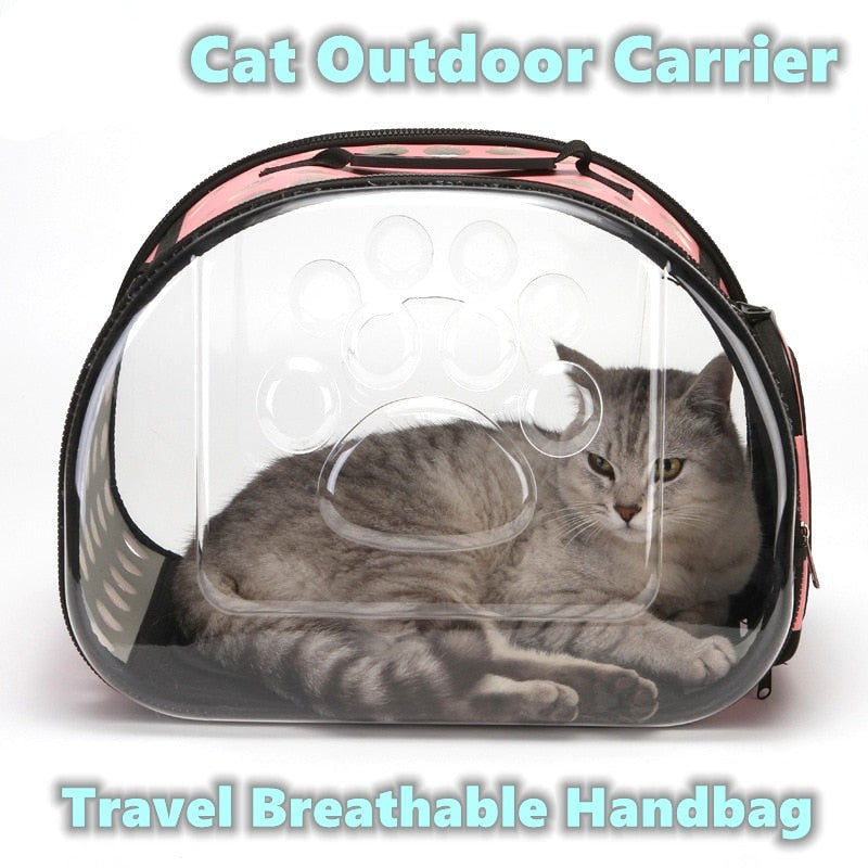 Cat Outdoor Travel Breathable Handbag