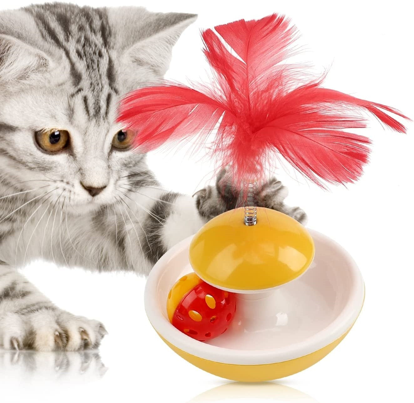 Feather Interactive Cat Tumbler