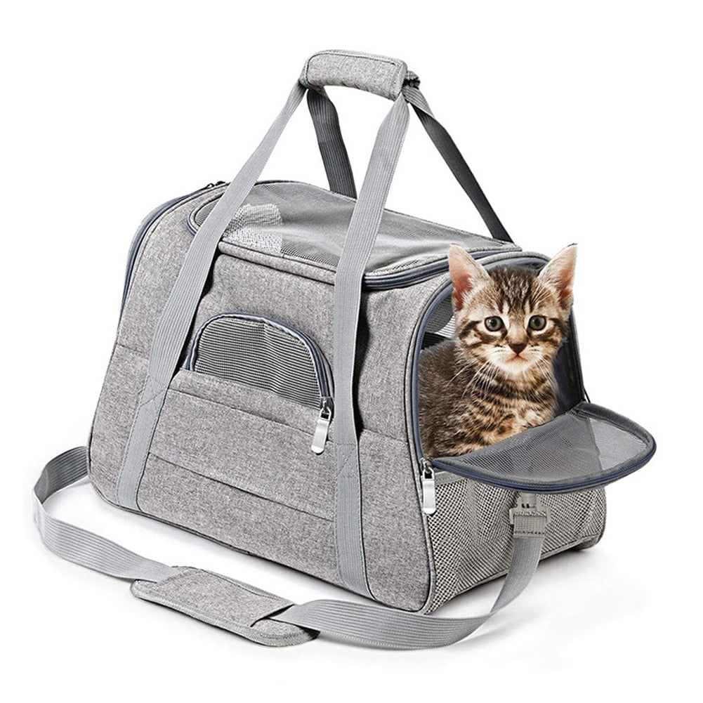 Cat Foldable Zippers Handbag