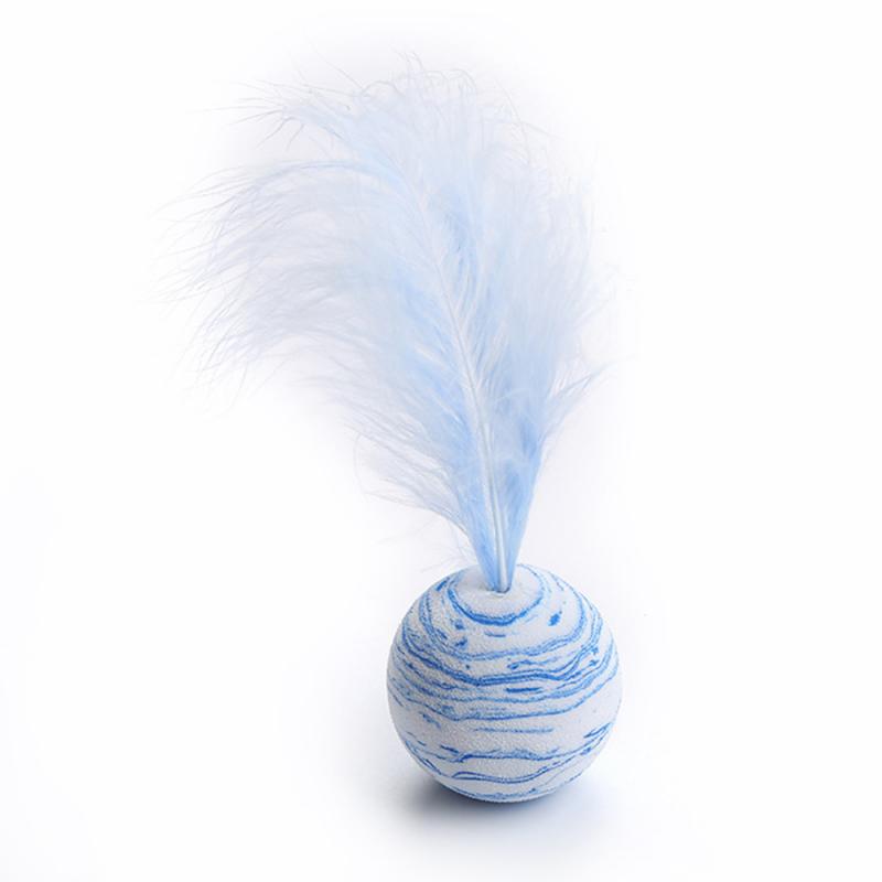 Cat Ball Feather Funny Toy