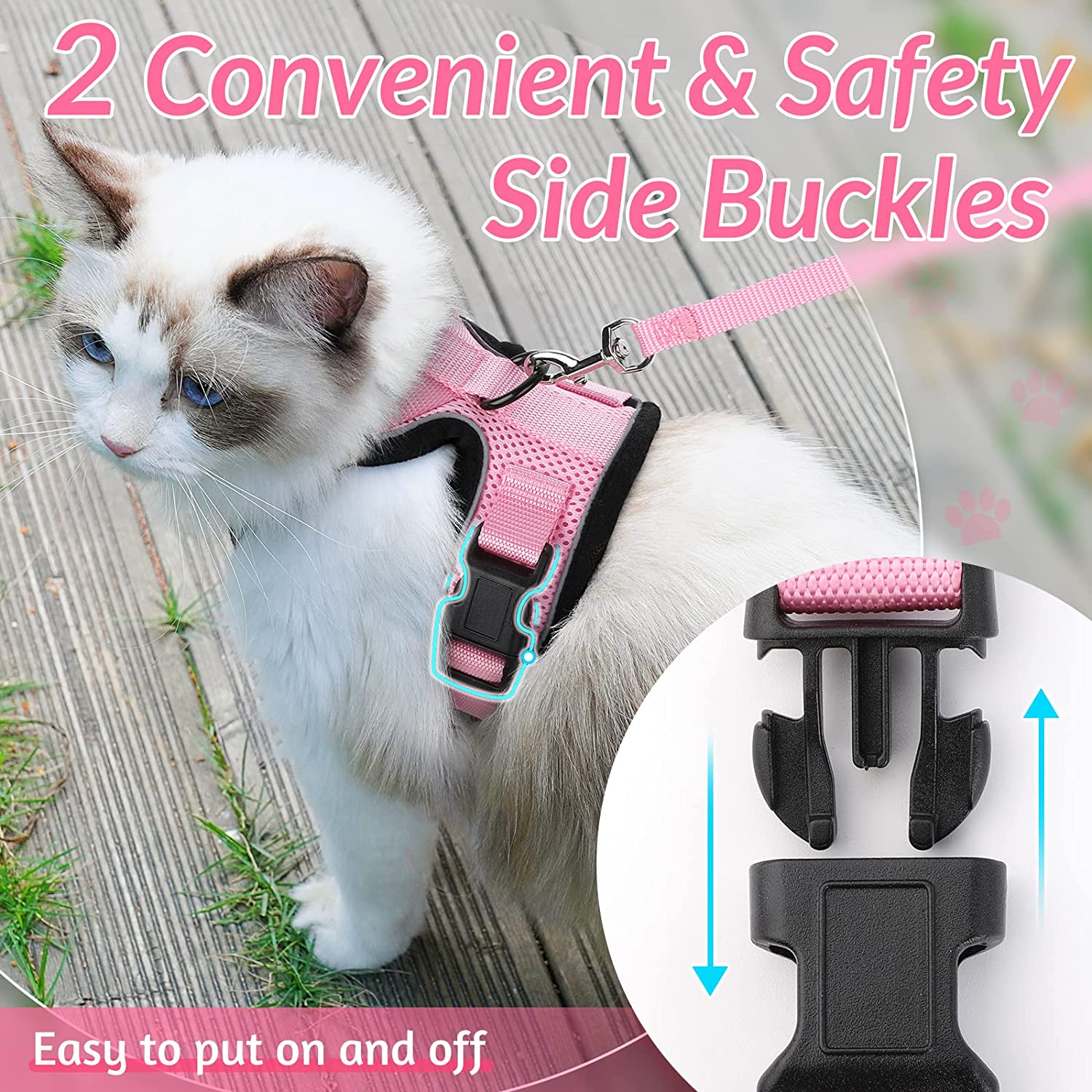 Soft Mesh Small Cat Harness