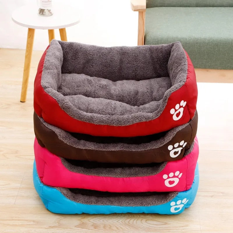 Dog Candy-colored Square Warm Bed