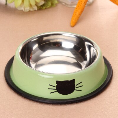 Multicolor Stainless Steel Dog Bowl