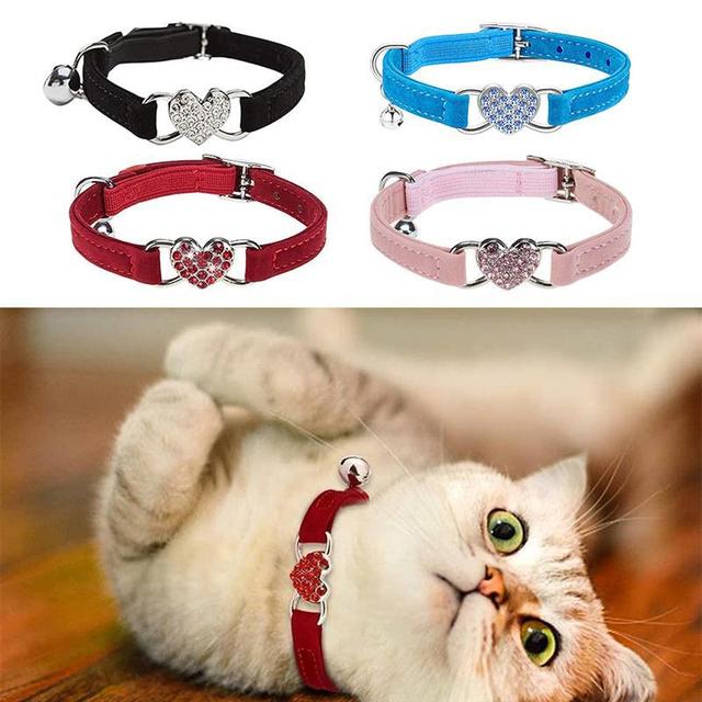 Dog Crystal Elastic Collar