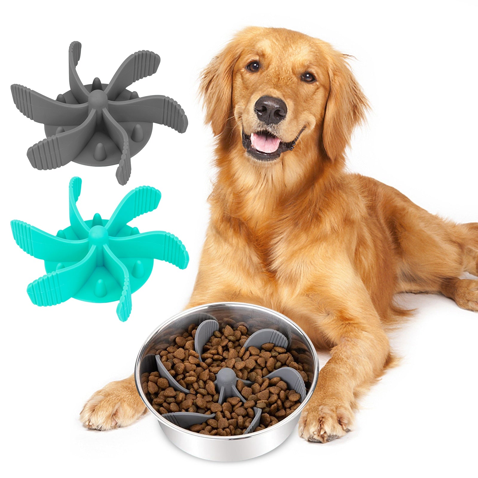 Dog Spiral Slow Feeder Dish Insert