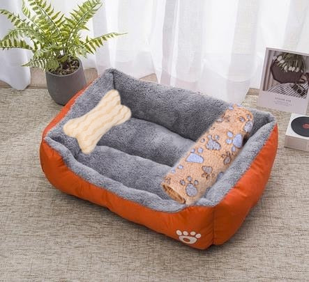 Dog Candy-colored Square Warm Bed