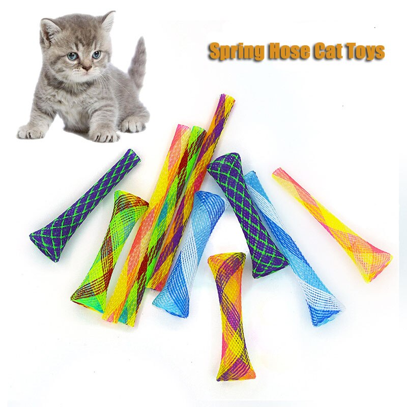 Spring Hose Kitten Toy