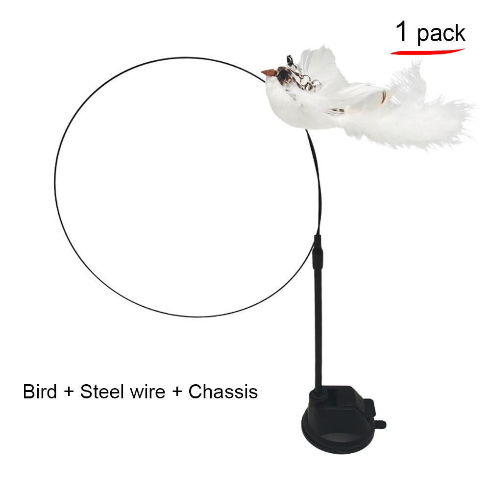 Simulation bird cat stick