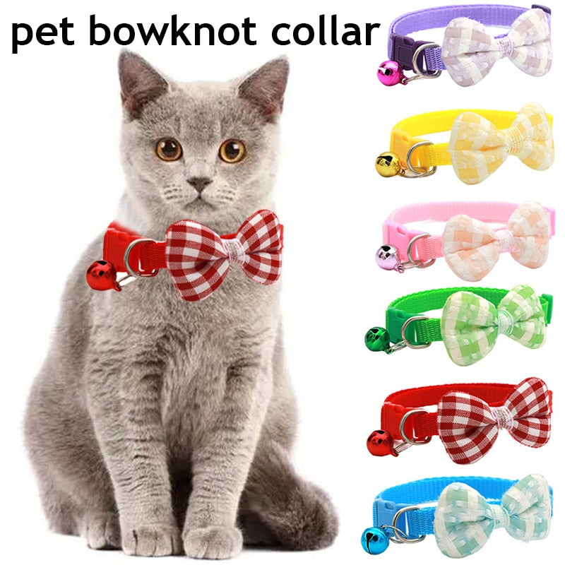 Adjustable Bow Tie Cat Collar